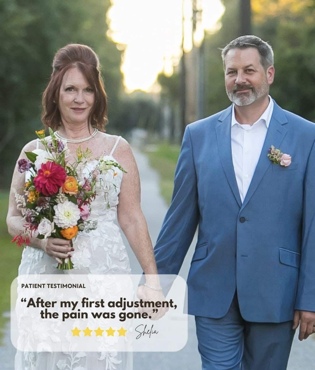 Shelia and Kevin, Charleston Chiropractic Studio's May 2026 Patients of the Month